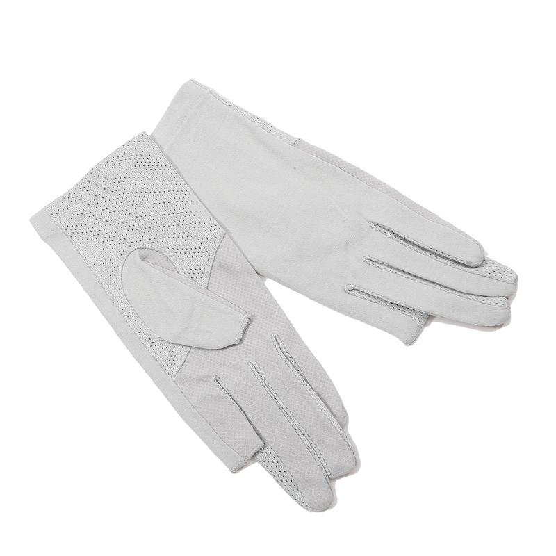 Женские летние тонкие короткие перчатки из полиэстера и хлопка, спортивные нескользящие дышащие перчатки для вождения и езды, солнцезащитные перчатки