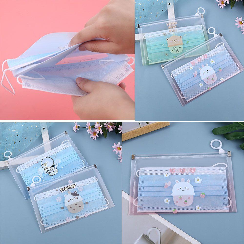Одноразовые контейнеры для путешествий, держатель для хранения масок с героями мультфильмов, органайзер для масок, сумка для экономии средств для студентов