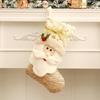 Hanging Christmas Socks Santa Claus Xmas Tree Ornament Gift Creative Christmas Candy Bag  Party