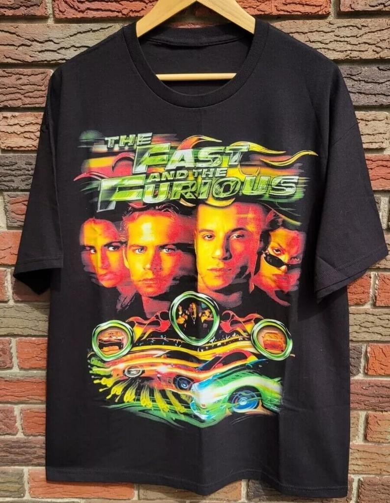 Fast And Furious Movie Black Short Sleeve Cotton T-shirt Unisex For Men Women