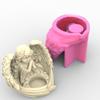 Silicone  Candle Holder Moulds Angel Girl Shaped Silicone Candle Stand Moulds Perfect Gift for  Crafts Enthusiasts