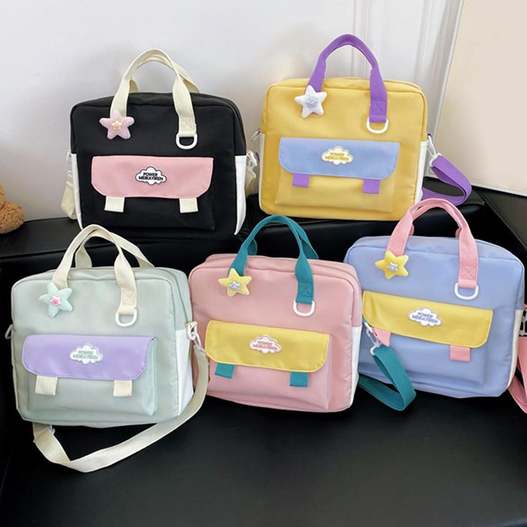 [YUYAKESHI] Сумка-шоу Ita-Bag, Прозрачная односторонняя сумка через плечо для плюшевых игрушек 20-25 см, Большая вместимость, Звездное украшение, 3 способа ношения (черный)