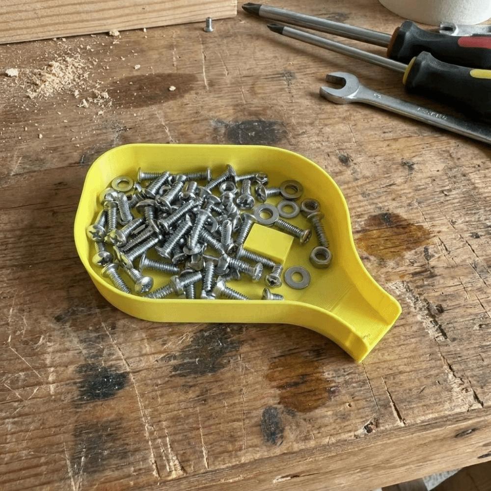 Anti-Spill Funnel Tray Quick Sorting Hardware Tray Small Parts Organizer Items Storage