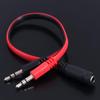 1 Female To 2 Male 3.5 Jack Audio Splitter Cable 1 Male To 2 Female  Durable   Smart Phone