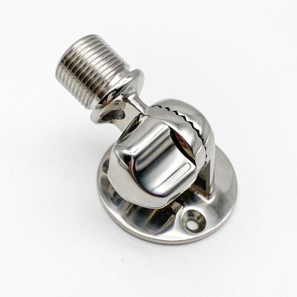 25mm Diameter Marine Antenna Mount 316 Stainless Steel Adjustable Antenna Mount Boat Hardware