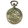 Unisex Hollow Locomotive Quartz Pocket Watch - Casual Style