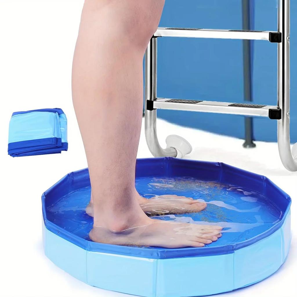 Foldable Pool Folding Basin Portable Foot Bath Bucket Children's Pool Foot Wash Tub Outdoor Home For Dogs Cats Puppy Animals
