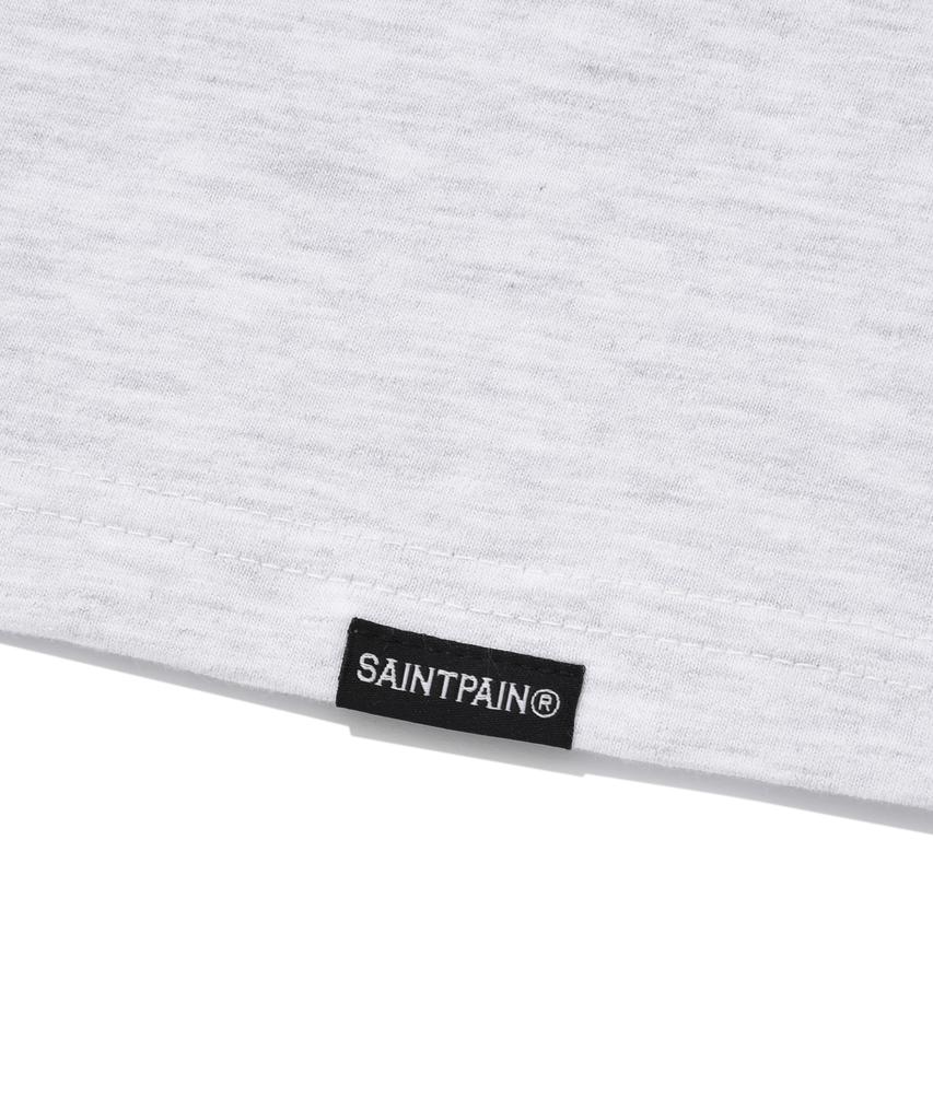 SAINTPAIN Sp Angel Team Logo T-Shirt - Ash Melange
