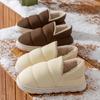 Down Cotton Slippers Autumn and Winter Bag Heel Non-slip Indoor Home Home Home Thickened Warm Couple Outer Cotton Shoes