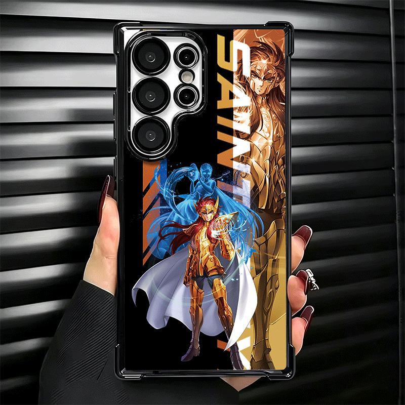 Аниме S-Saint S-Seiya Покрытие Чехол для телефона Для Samsung Galaxy S24 S25 FE S26 Edge S23 Ultra S22 S21 Plus S20 Противоударный Подушка безопасности Чехол