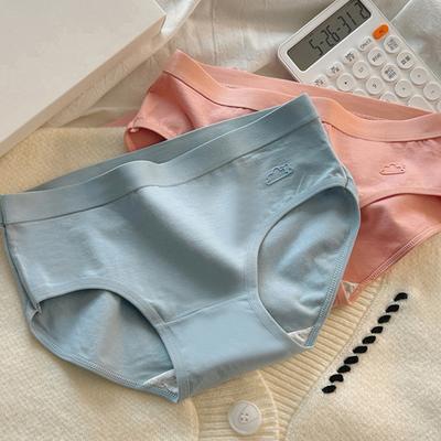 Женское хлопковое нижнее белье со средней талией, не показывающие трусики, мягкие дышащие, полностью закрывающие трусы, женские эластичные трусы