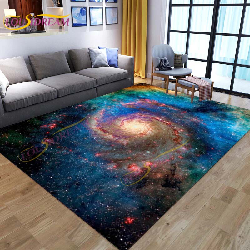 3D цветной космический коврик Galaxy ковер звездное небо ковер для гостиной спальня диван планета ковер детский игровой коврик напольный коврик домашний декор