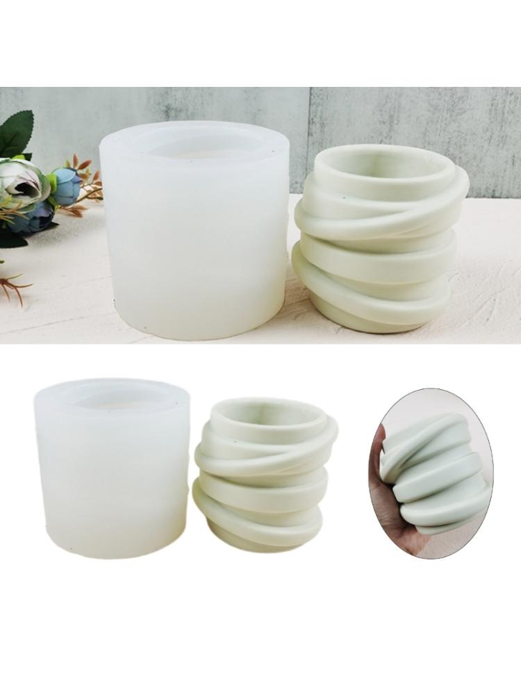 Скандинавское искусство, гипсовый цветок, силиконовая форма, эпоксидная смола, форма для чашки свечи, сочная ваза, цементная форма, держатель для ручек, форма