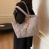 Down Cotton Bag Women's 2025 New Diamond Large-capacity Underarm Tote Bag Large-capacity Shopping Shoulder Bag