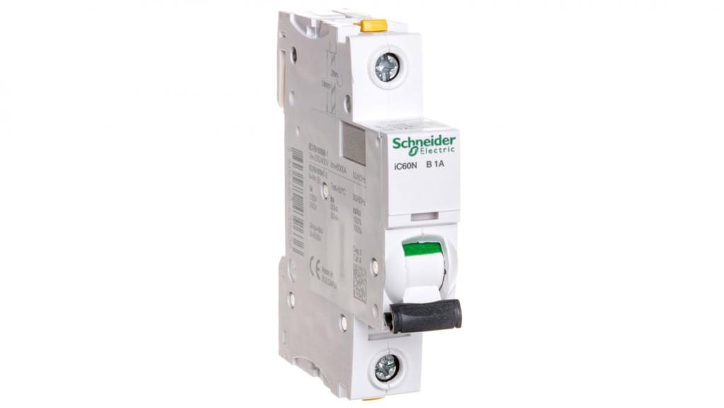 Circuit breaker 1P B 1A 6kA AC iC60N-B1 A9F03101