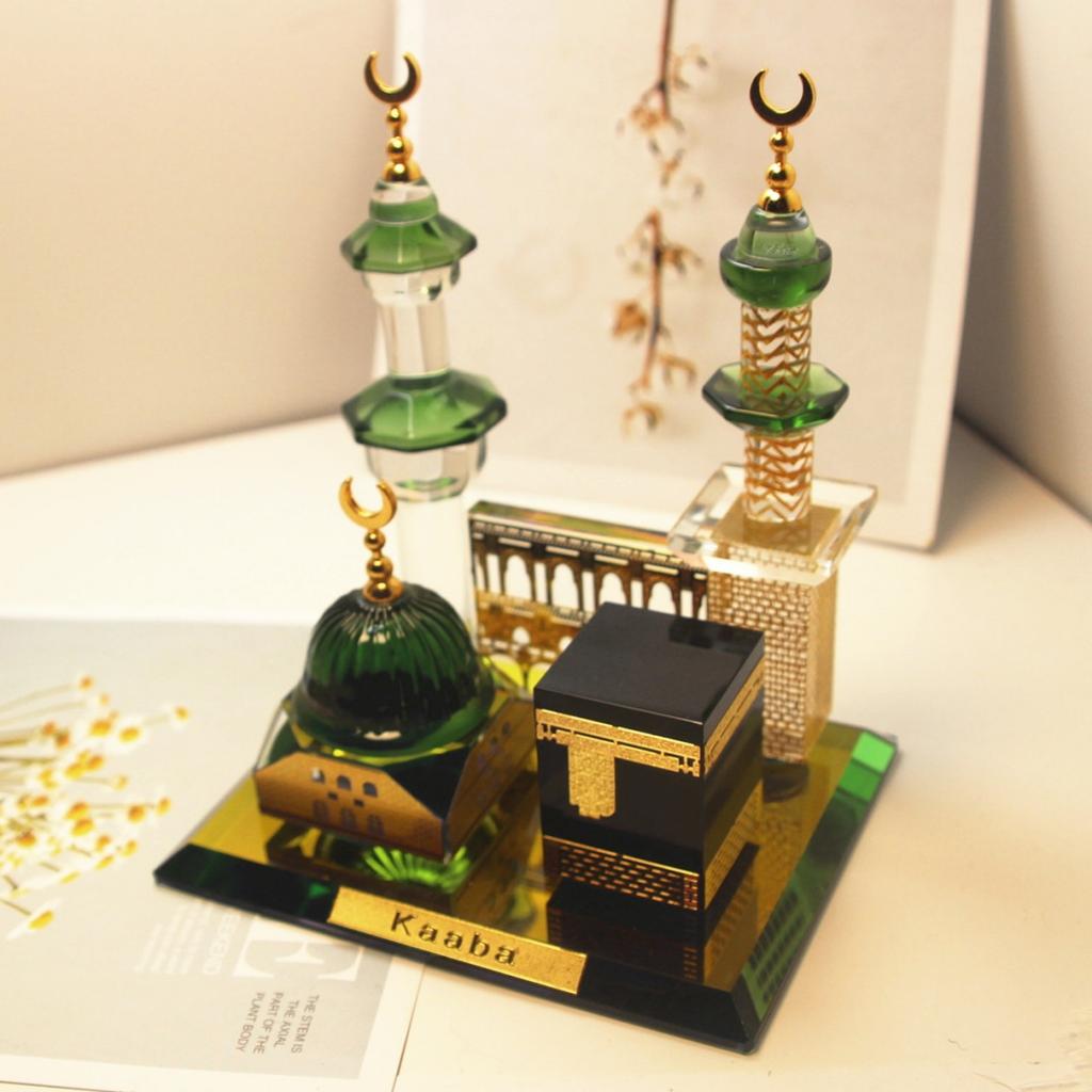 Ramadan Crystal Glass Decorative Ornaments Mubarak Kareem Eid Decor for Islamic Muslim Parties Party Kareem Ramadan Supplies