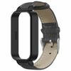 For Xiaomi Redmi Band 3/Smart Band 9 Active Replacement Strap with PC Case Denim Texture Leather Watch Band