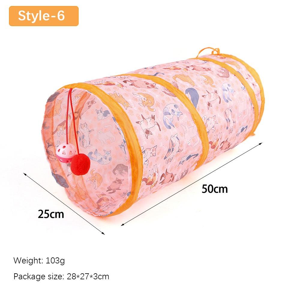 Складное кошачье гнездо Полиэстер+Стальная проволока Игрушка для питомца для веселой игры Веселый кошачий туннель Труба Кот