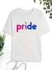 Pride' Print LGBTQ+ T Shirt