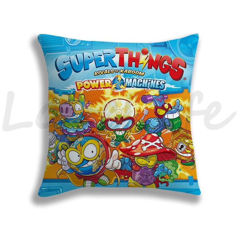 Newest Super Zings Pillow Cover Cute Cartoon Pillow Case Cushion Cover Pillow Throw SuperThings Decor Pillowcase For Bed Throw