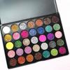 35JC Eyeshadow 35-color Pearlescent Matte Eyeshadow Disc, Glitter Eyeshadow Box