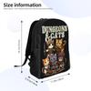 Рюкзак Dungeon Dragon Cats для мужчин и женщин, крутой, для старшей школы, деловой, для ноутбука, холщовые сумки, подарок