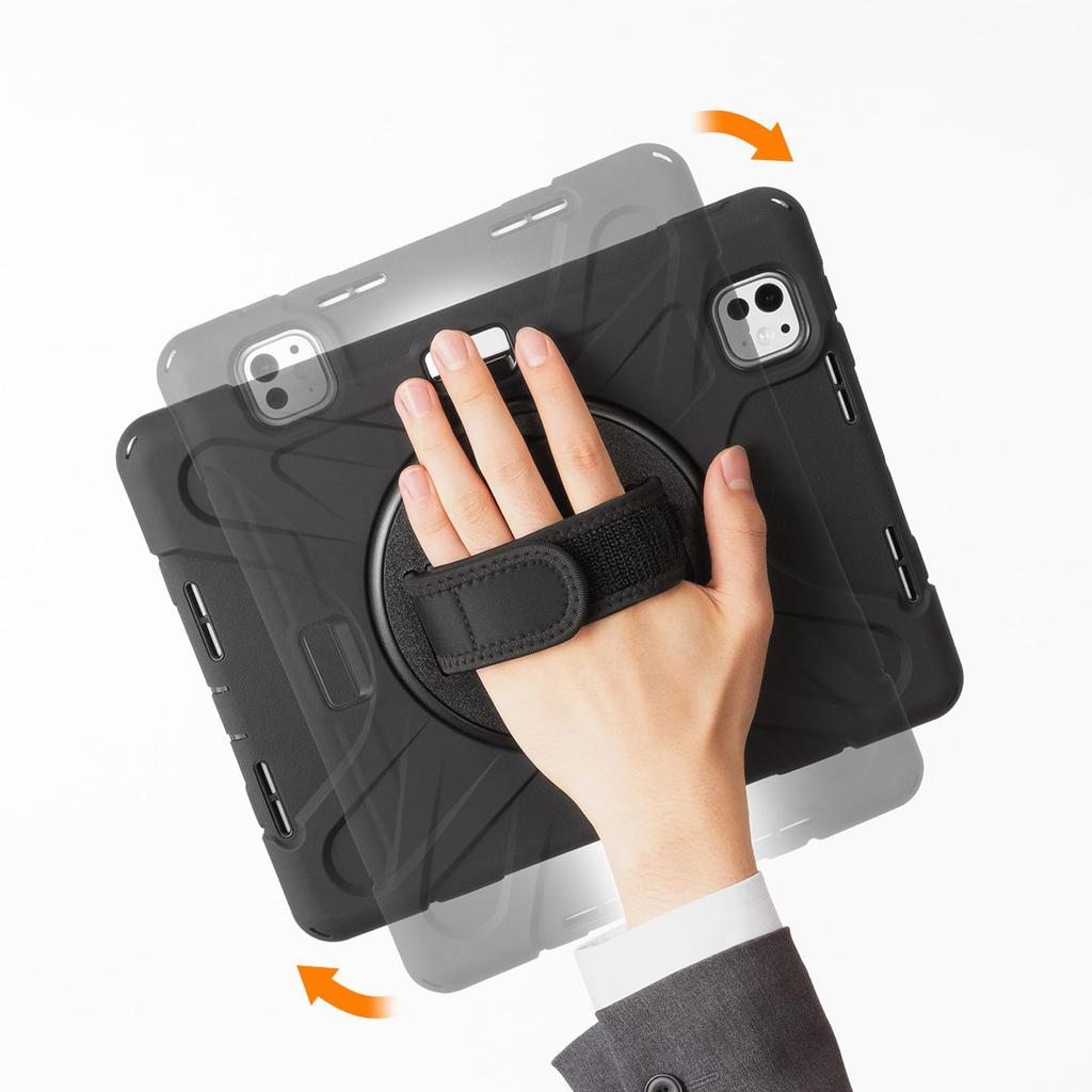 SANWA SUPPLY Противоударный чехол для iPad Pro PDA-IPAD1717BK3 11-дюймовый (М4/2024)