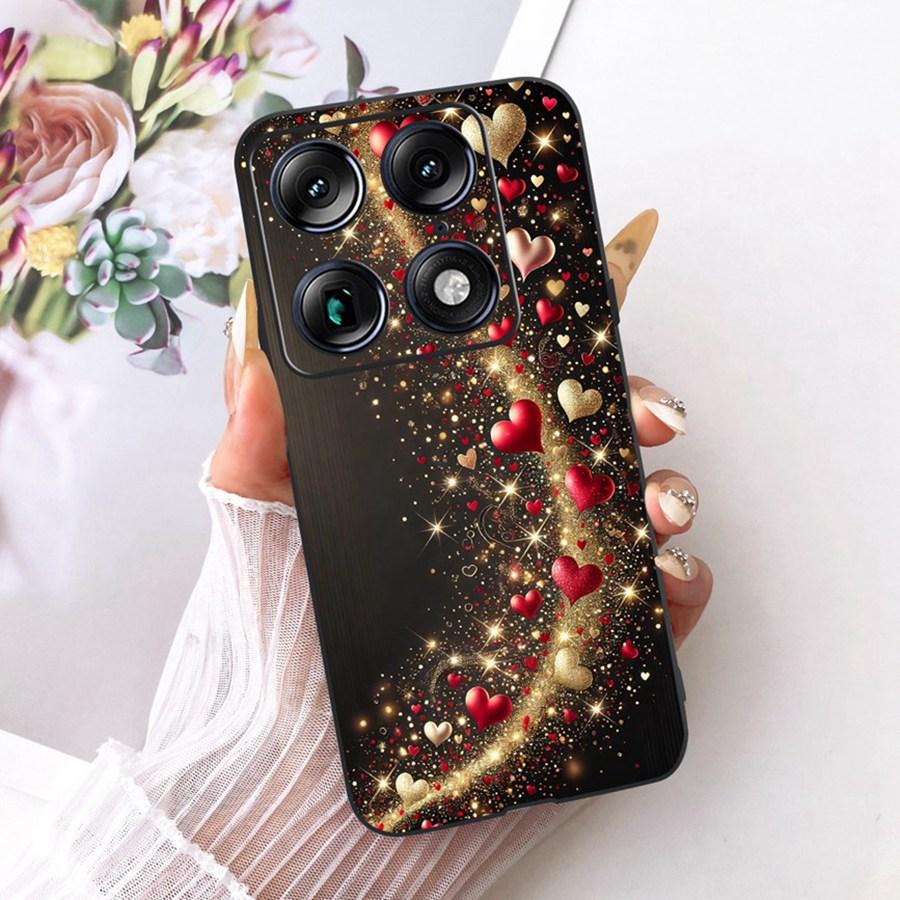 For Motorola Signature 6.8'' Case Cute Cat Cartoons Pattern Soft Silicone TPU Funda For MotoX70 Air Pro Signature Back Covers