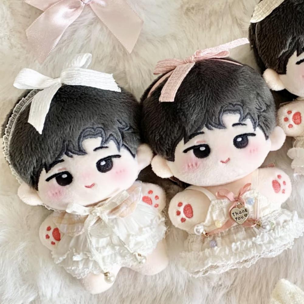 Bow Knot Doll Clothes Outfit Suit Doll Dress Up Set 10cm Cotton Doll Clothes Children's Gift