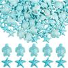 10/30/50pcs Sea Turtle Zhuhai Sea Star White Blue Bead Turquoise 8mm Round Zhuhai Ocean Animal Bead Jewelry DIY Craftsmanship