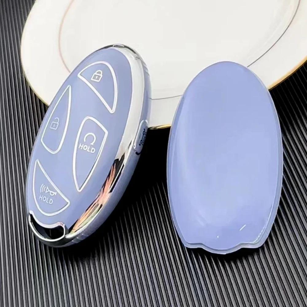 Smart Remote Key Shell Fob TPU Car Key Case for Hyundai 5/7 Buttons Grandeur GN7 KONA Ev 2023 Lonic 6 Auto Cover Accessories