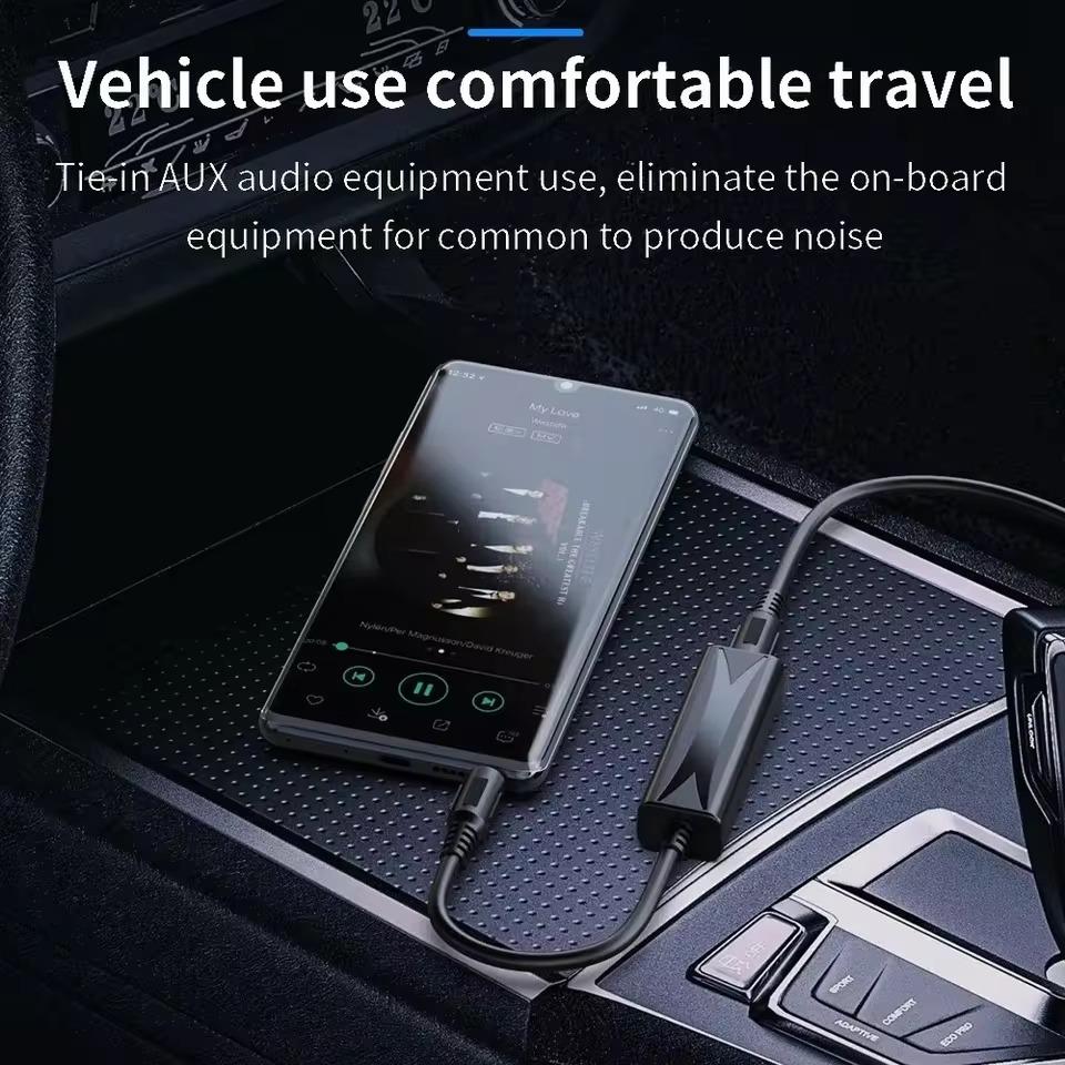 3.5mm Aux Audio Noise Filter Speaker Line Ground Loop Noise Isolator Eliminate for Car Stereo Audio System Home Stereo Car Accessories