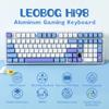 MechLands LEOBOG Hi98 Aluminum Alloy Wired Gaming Keyboard Hot Swap Custom Keyboard Programmable Gasket Mount Mechanical Keyboard with FR4 Plate NKRO