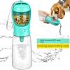 Portable Dog Cat Water Bottle with Storage Food and Water Container for Puppy Pets Dogs Feeder Bowl  Puppy Water Bottle