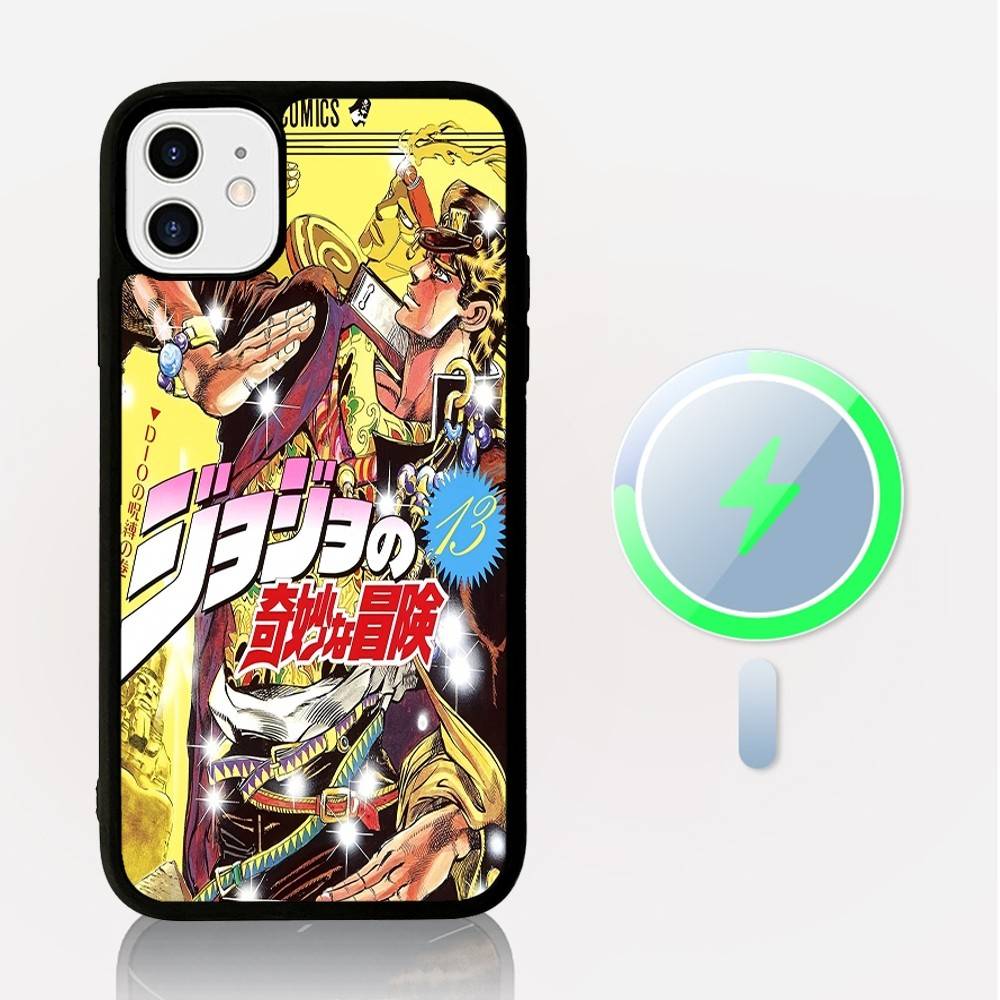 JoJos Bizarre Adventure Phone Case Magnetic Case For IPhone 16 14 13 12 11 15 Pro Max Plus For Magsafe Wireless Charge Cover
