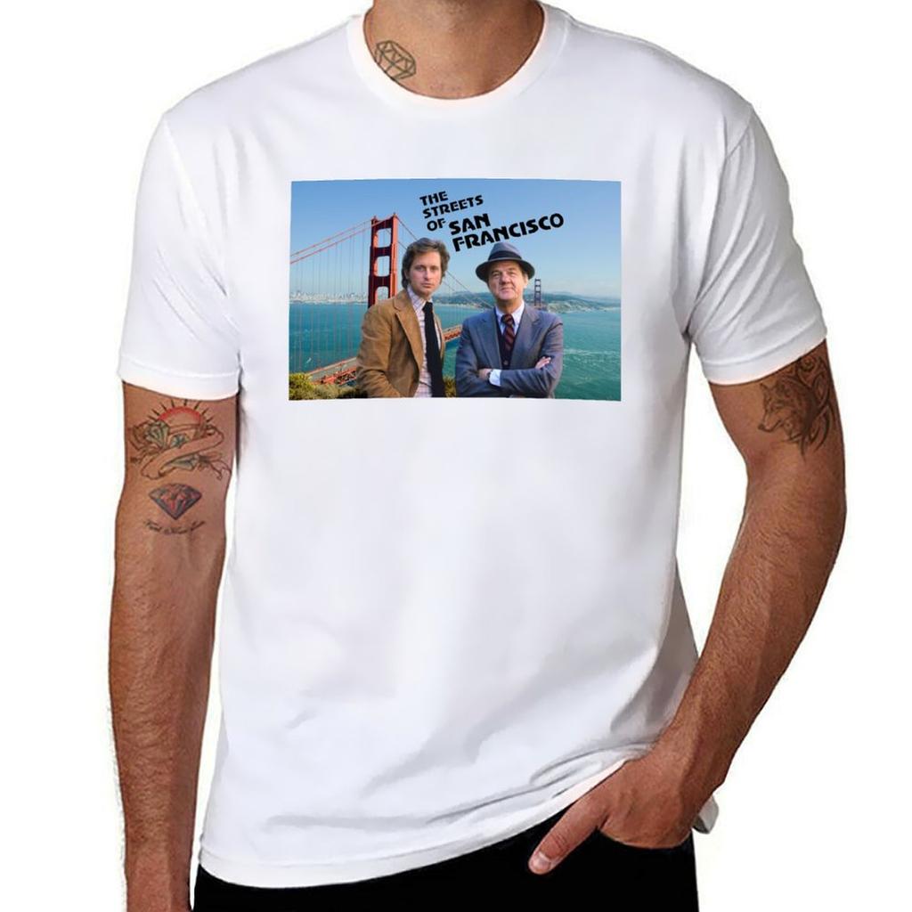 The Streets Of San Francisco Tshirt Sports Casual Short Sleeve Cotton Tee