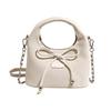 Gentle and Sweet Strap Bow Handbag 2025 Summer New Korean Light Luxury Niche Shoulder Messenger Bag