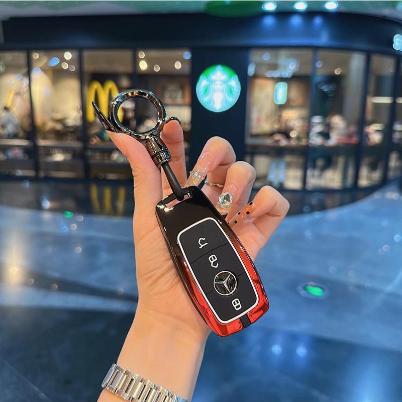 FA9For Mercedes Benz A C E S G Class GLC GLS W177 W205 W213 W222 X167 AMG Remote Car Key Case Cover Fob