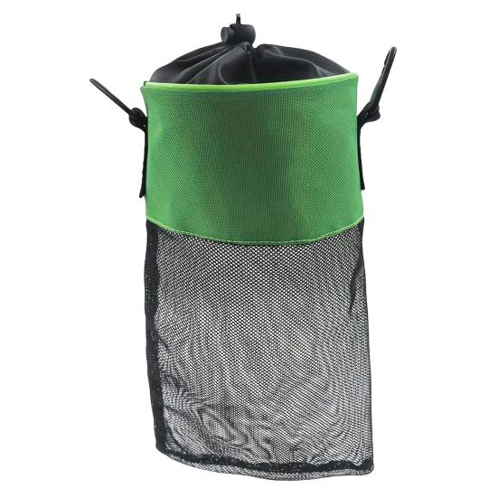Сетчатый держатель для мешка с прищепками с затягивающимся шнурком, дышащий, влагостойкий, органайзер для хранения прищепок большой вместимости