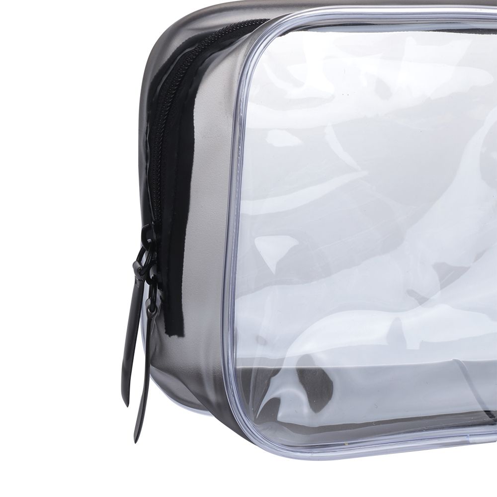 Travel Zipper Transparent PVC Toiletry Bag Makeup Case Storage Pouch Cosmetic Bags