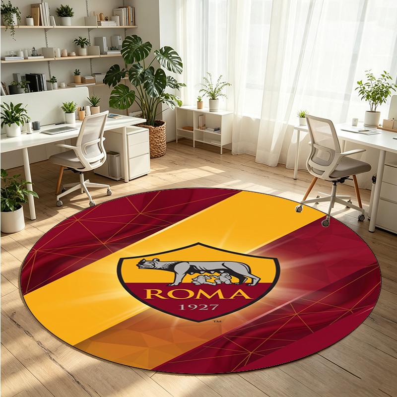 AS Roma Printed Round Crystal Velvet Rug Soft Non Slip Floor Carpet For Bedroom Holiday Gift