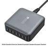 500 Вт 6-портовые настольные GaN-зарядные устройства Быстрая зарядка USB C-адаптеры Зарядные устройства для мобильных телефонов для телефона