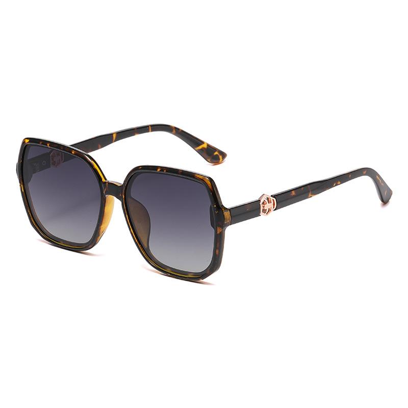 New European and American fashion box polarized sunglasses women's outdoor personality trend street sunscreen sunglasses women's models