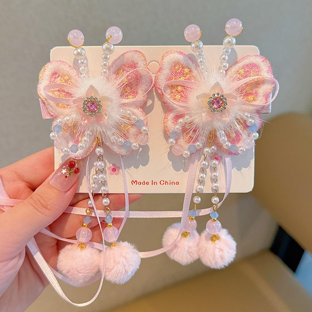 Головной убор ханьфу детская новогодняя заколка для волос костюм тан старинный стиль заколка для волос зима