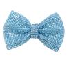 Sparkling Bow Decoration Crystal Rhinestone Bow Accessory for Shoe Bag Hairpin Phone Case Blue