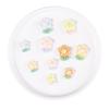 10pcs Children's Flower Hair Accessories Loose Beads Brightening Face Flower Patch Cream Glue Fresh Five-petal Mobile Phone Case Material
