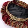 Medieval Tudors Hat with Feather Renaissances Muffin Hat Tudors Flat Cap Halloween Cosplay Costumes Halloween Cosplay