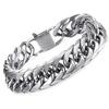 12MM Wide Thick Stainless Steel Bracelet Homme Hand Chain for Men Male