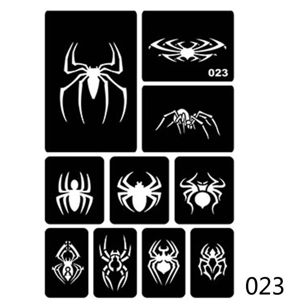 40 стилей, маленькие трафареты для татуировок с аэрографом для женщин и детей, шаблон для рисования, трафарет для татуировки хной для рисования, блестящие татуировки