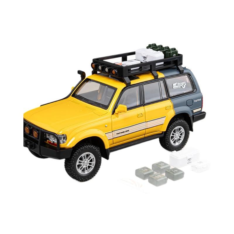 1/24 Toyota Land Cruiser LC80 внедорожник литой игрушечный автомобиль модель звук и свет детские игрушки коллекционные подарки на день рождения